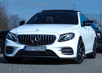 Mercedes Klasa E W213 Limuzyna AMG 3.0 AMG 43 401KM 2017 Mercedes E43 AMG 401 4m Burmaster Pamięć AirMatic Panorama Designo 20" Blis