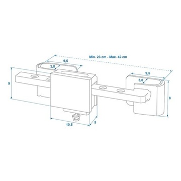 ЗАМОК КОНТЕЙНЕРА ПРИЦЕПА ПЛАНКА БЕЗОПАСНОСТИ HD HEAVY DUTY PRO