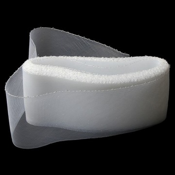 Лента из полиэстера, сетчатая лента для свадьбы, белая