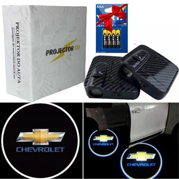 CHEVROLET PROJEKTOR LED LOGO RZUTNIK ŚWIATŁO AKCESORIA DO AUTA + GRATIS