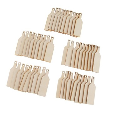 50 шт. пустая бутылка, деревянные жетоны, подарочные бирки, поделки