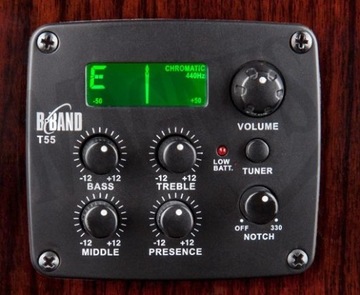 GITARA ELEKTROAKUSTYCZNA LUNA ARTIST DECO GRAND AUDITORIUM ŚWIERK MAHOŃ