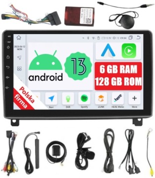 Navigace Rádio 2DIN Android Peugeot 407 6/128 Gb Dsp Carplay Lte