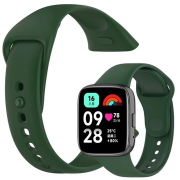 SILIKONOWY PASEK DO ZEGARKA SMARTWATCH REDMI WATCH 3 ZIELONY OPASKA