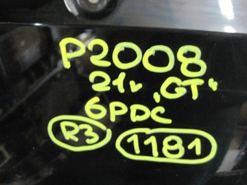 NÁRAZNÍK PEUGEOT 2008 II 21R GT 6 PDC POD RADAR PŘEDNÍ