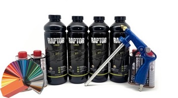 RAPTOR U-POL 4 KOMPLETY KOLOR DOWOLNY ŚRODEK OCHRONNY+ GRATIS PISTOLET