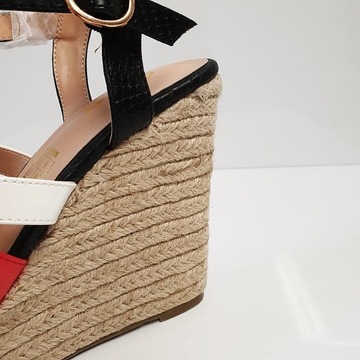 Buty damskie sandały na koturnie Guess 38 espadryl