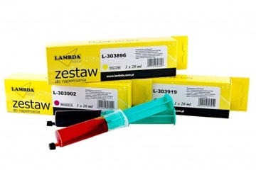 Tusz atrament zestaw do napełniania regeneracji kartridży 20ml niebieski
