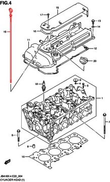 Измерительный щуп, масляный щуп Suzuki 16910-69G01
