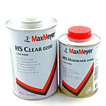 Прозрачный лак MaxMeyer HS 0200 1+0,5 Отвердитель