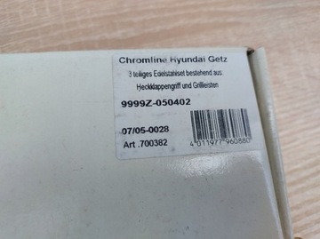 HYUNDAI GETZ CHROM NA KRYT ZADNÍ LIŠTA VRSTVA