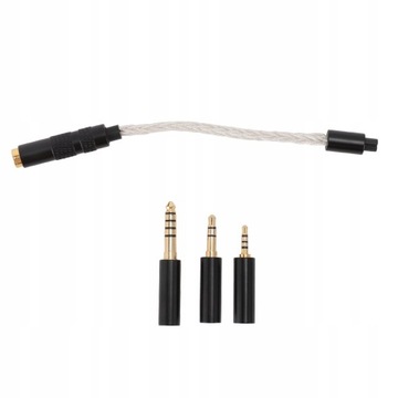 Adapter wtyczki słuchawek 4,4 mm żeński na 2,5 mm 3,5 mm 4,4 mm męski adapt