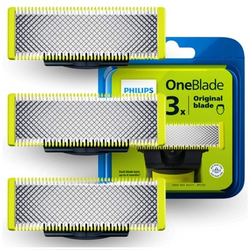3x OSTRZE PHILIPS ONEBLADE 100% ORYGINAŁ QP2520 QP2530 ostrza do golarki