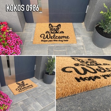 МОДНЫЙ ПРОЧНЫЙ КОКОС ДВЕРНОЙ КОВРИК 40Х60