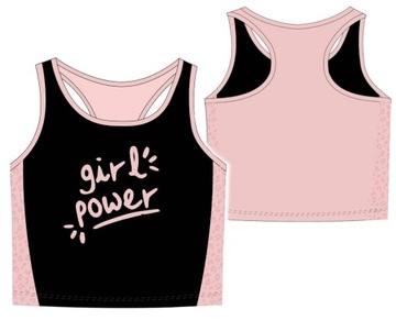 СПОРТИВНЫЙ ТОП короткая ФУТБОЛКА ФИТНЕС ГИМНАСТИКА ЙОГА PE 146/152 R075E