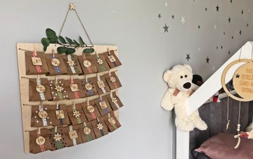 Адвент календарь, ЭКО бумажные пакеты, РОЖДЕСТВЕНСКАЯ ЕЛКА