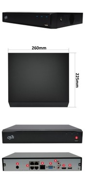 КОМПЛЕКТ PoE IP-МОНИТОРИНГА 4 НАРУЖНЫЕ КАМЕРЫ 8MPX 4K С ИНФРАКРАСНОЙ ИНФРАКРАСНОЙ СИСТЕМОЙ