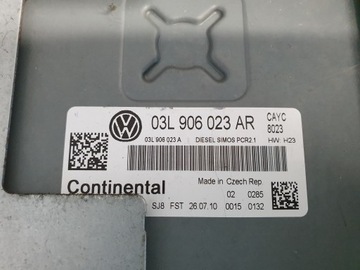 JEDNOTKA ECU TOURAN 1.6 TDI 03L906023AR 5WP42838AA