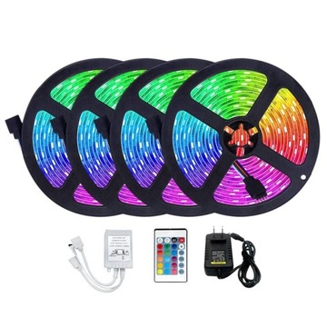 Listwy LED światła 20M 3528 RGB elastyczne wodoodp