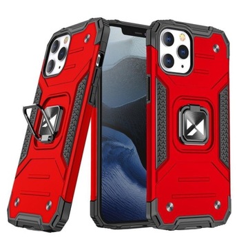 Чехол для iPhone 14 Pro Max, бронированный чехол, магнитный держатель, кольцо, красный