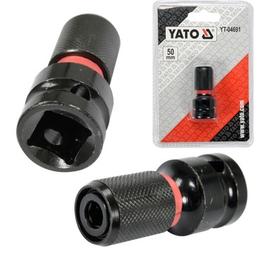 АДАПТЕР УДАРНОГО КЛЮЧА YATO АДАПТЕР ОТ 1/2 ДО 1/4 ДЮЙМА YT-04691