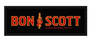 AC/DC - BON SCOTT - LOGO - naszywka ORYGINAŁ sprowadzona z Anglii