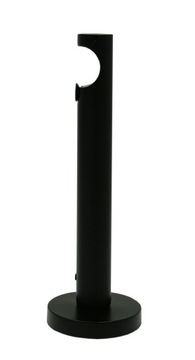 Карниз для карнизов 19мм одинарный, МАТОВЫЙ ЧЕРНЫЙ МЕТАЛЛ