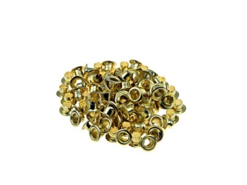 Набор для работы с кожей - люверсы, дырочки, кнопки, 128 штук. ГЕКО