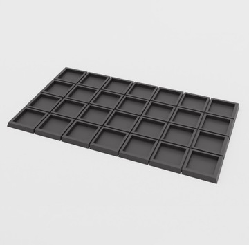 Tray 7x4 - Adapter - ToW - Minifaktura - Infantry - 20x20mm to 25x25mm