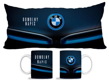 ZESTAW PODUSZKA KUBEK BMW Zestaw Fana! IMIĘ N6