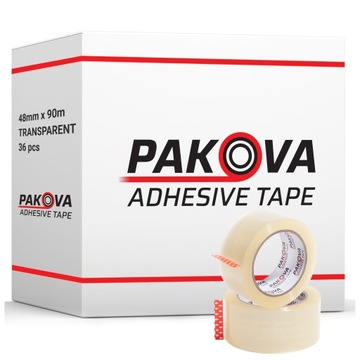 ПРОЗРАЧНАЯ УПАКОВОЧНАЯ ЛЕНТА 48/100y КЛЕЙКАЯ ЛЕНТА PAKOVA