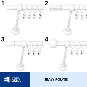 KARNISZ METALOWY FI 19 POJEDYNCZY 140 CM METAL