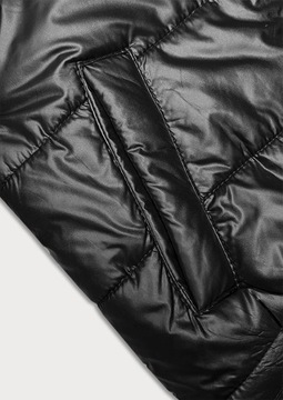 КУРТКА С КАПЮШОНОМ B8189 ЧЕРНАЯ M (38)