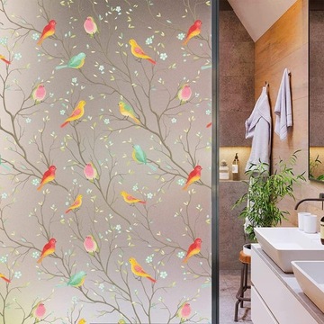 СТЕКЛОФОЛЬГА ОКОННАЯ, ЗАЩИЩАЮЩАЯ ПРИВАТНОСТЬ ДЕКОРАТИВНЫЙ ВИТРАЖ 45*200см