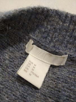 Damski sweter moher wełna szeroki luźny H&M M