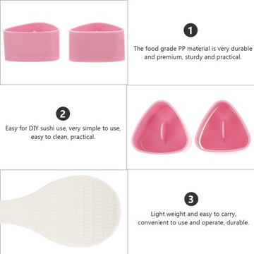 Trójkątna foremka do kulek ryżowych Czekoladowa Musubi Press