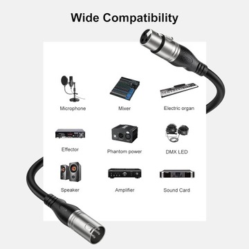 МИКРОФОННЫЙ КАБЕЛЬ EBXYA E10, 3-контактный, 30 метров, профессиональный