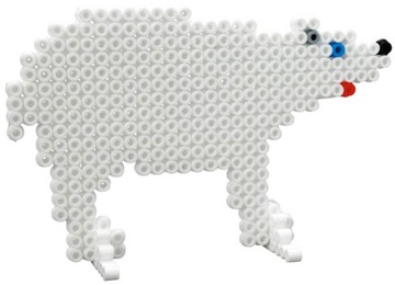 КВАДРАТНАЯ ПРОЗРАЧНАЯ подставка для столовых приборов с бусинами HAMA