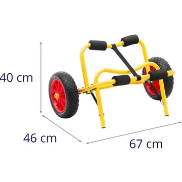 ТРАНСПОРТНАЯ ТЕЛЕЖКА ДЛЯ КАНОЭ, КАЯКОВ ДО 75 кг