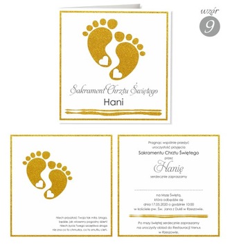 Zaproszenie na Chrzest Święty - Elegant