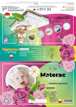 Матрас VISCO MEMORY COCONUT FOAM, детская кроватка 120x60