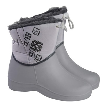 39 D-335 G GREY DAMSKI KALOSZ ze ściągaczem