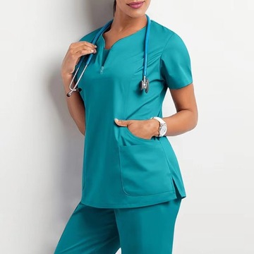 KOMPLET MEDYCZNY KOSZULKA SPODNIE UNIFORM DAMSKI S-XXL