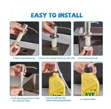 Дозатор жидкого мыла для раковины.