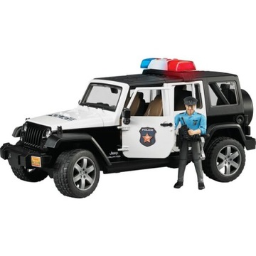 Samochód policyjny Jeep Rubicon Bruder 02526