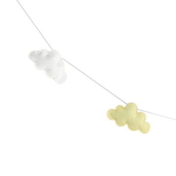 Clouds Garlands String Kids White and Yellow
