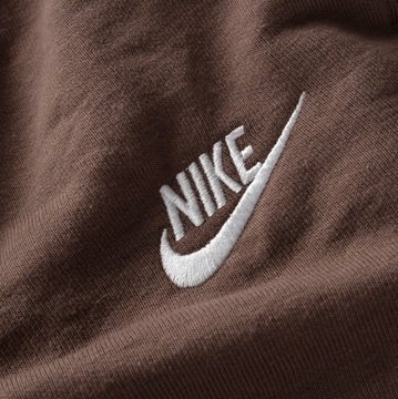 Nike brązowy męski komplet dresowy sportowy bluza spodnie regular fit L