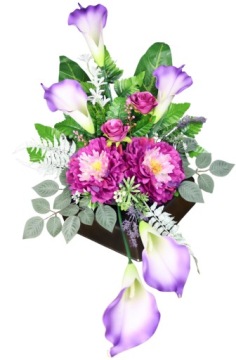 KALLE w kwadracie stroik - Fioletowy