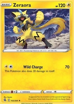 Karta Pokemon Zeraora (FST 102)