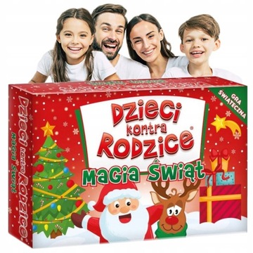 Magia Świąt Rozgrywka RODZINNA Ciekawa GRA PLANSZOWA dla Dziecka CIEKAWA